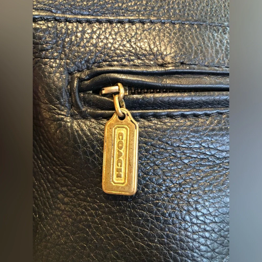 Coach Vintage Navy Blue Pebble Leather #4903 Sonoma Flap Crossbody Handbag - Picture 14 of 15